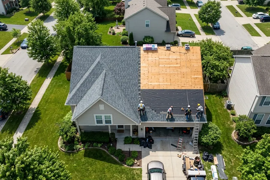 Beardman Building Services roof replacement in progress in Seminole